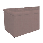 Calçadeira Estofada Manchester 160 Cm Queen Size Linho Rosê -