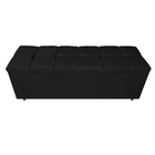 Calçadeira Estofada Manchester 160 Cm Queen Size Suede Preto