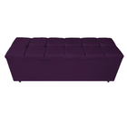 Calçadeira Estofada Manchester 160 Cm Queen Size Suede Roxo -