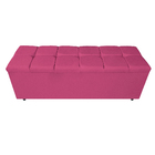 Calçadeira Estofada Manchester 195 Cm King Size Corano Pink -