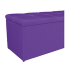 Calçadeira Estofada Manchester 195 Cm King Size Corano Roxo -