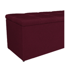 Calçadeira Estofada Manchester 195 Cm King Size Suede Bordô -