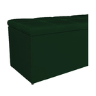 Calçadeira Estofada Manchester 195 Cm King Size Suede Verde -