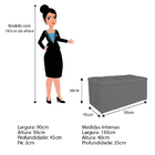 Calçadeira Estofada Manchester 90 Cm Solteiro Linho Chumbo -