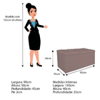 Calçadeira Estofada Manchester 90 Cm Solteiro Linho Rosê - Do