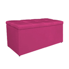 Calçadeira Estofada Manchester 90 Cm Solteiro Suede Pink - Am