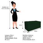 Calçadeira Estofada Manchester 90 Cm Solteiro Suede Verde - A