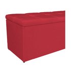 Calçadeira Estofada Manchester 90 Cm Solteiro Suede Vermelho