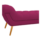 Calçadeira Estofada Veneza 140 Cm Casal Suede Pink - Doce Son