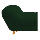 Calçadeira Estofada Veneza 140 Cm Casal Suede Verde - Amarena
