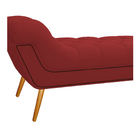 Calçadeira Estofada Veneza 160 Cm Queen Size Corano Vermelho