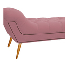 Calçadeira Estofada Veneza 160 Cm Queen Size Suede Rosa Bebê