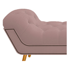 Calçadeira Estofada Veneza 160 Cm Queen Size Suede Rosê - Ama