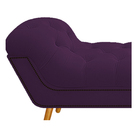 Calçadeira Estofada Veneza 160 Cm Queen Size Suede Roxo - Ama