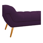 Calçadeira Estofada Veneza 160 Cm Queen Size Suede Roxo - Doc