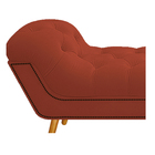 Calçadeira Estofada Veneza 195 Cm King Size Suede Terracota -