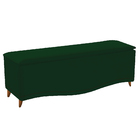 Calçadeira Estofada Yasmim 195 Cm King Size Suede Verde - Doc