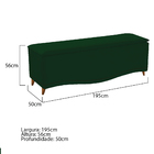 Calçadeira Estofada Yasmim 195 Cm King Size Suede Verde - Doc