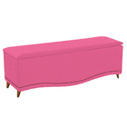 Calçadeira Estofada Yasmim 90 Cm Solteiro Corano Pink - Doce