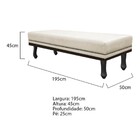 Calçadeira King Orlando P02 195 Cm Para Cama Box Corano - Ama