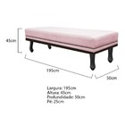 Calçadeira King Orlando P02 195 Cm Para Cama Box Corano - Doc