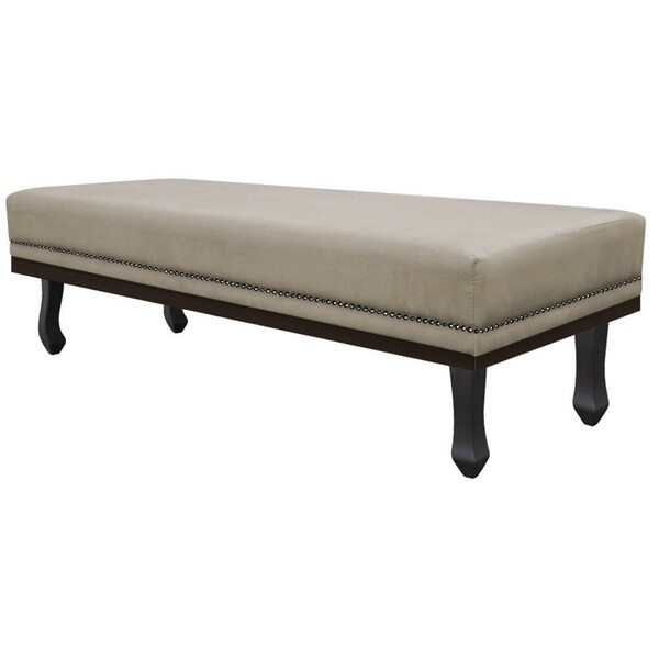 Calçadeira King Orlando P02 195 Cm Para Cama Box Suede - Amar