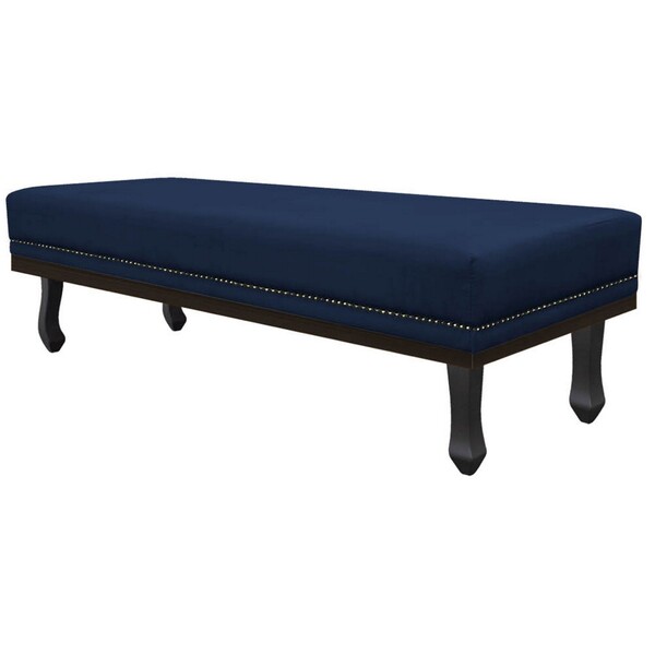 Calçadeira King Orlando P02 195 Cm Para Cama Box Suede - Doce
