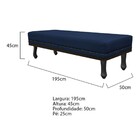 Calçadeira King Orlando P02 195 Cm Para Cama Box Suede - Doce