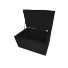 Calçadeira Munique 100 Cm Solteiro Suede Preto - Amarena Móve