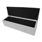 Calçadeira Munique 140 Cm Casal Corano Branco - Amarena Móveis