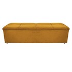 Calçadeira Munique 140 Cm Casal Suede Mostarda - Amarena Móve