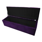 Calçadeira Munique 140 Cm Casal Suede Roxo - Amarena Móveis