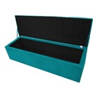 Calçadeira Munique 160 Cm Queen Size Suede Azul Turquesa - Am