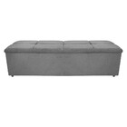 Calçadeira Munique 160 Cm Queen Size Suede Cinza - Amarena Mó
