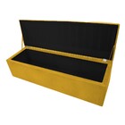 Calçadeira Munique 195 Cm King Size Suede Amarelo - Amarena M