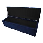 Calçadeira Munique 195 Cm King Size Suede Azul Marinho - Amar