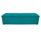 Calçadeira Munique 195 Cm King Size Suede Azul Turquesa - Ama