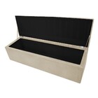 Calçadeira Munique 195 Cm King Size Suede Bege - Amarena Móve