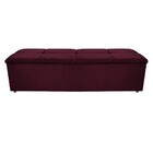Calçadeira Munique 195 Cm King Size Suede Bordô - Amarena Móv