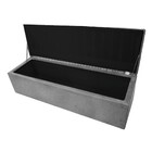 Calçadeira Munique 195 Cm King Size Suede Cinza - Amarena Móv