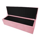 Calçadeira Munique 195 Cm King Size Suede Rosa Bebê - Amarena