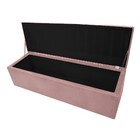 Calçadeira Munique 195 Cm King Size Suede Rosê - Amarena Móve