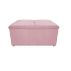 Calçadeira Munique 90 Cm Solteiro Corano Rosa Bebê - Amarena
