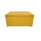 Calçadeira Munique 90 Cm Solteiro Suede Amarelo - Amarena Móv