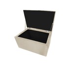 Calçadeira Munique 90 Cm Solteiro Suede Bege - Amarena Móveis