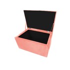 Calçadeira Munique 90 Cm Solteiro Suede Coral - Amarena Móveis