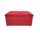 Calçadeira Munique 90 Cm Solteiro Suede Vermelho - Amarena Mó