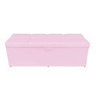 Calçadeira Nina 140 Cm Suede Rosa Bebê D'rossi