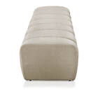 Calçadeira Olivia 90 Cm Veludo Marrom Rato Trabalhado A128 -