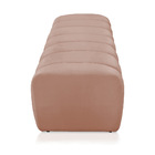 Calçadeira Olivia 90 Cm Veludo Rosê - D'rossi